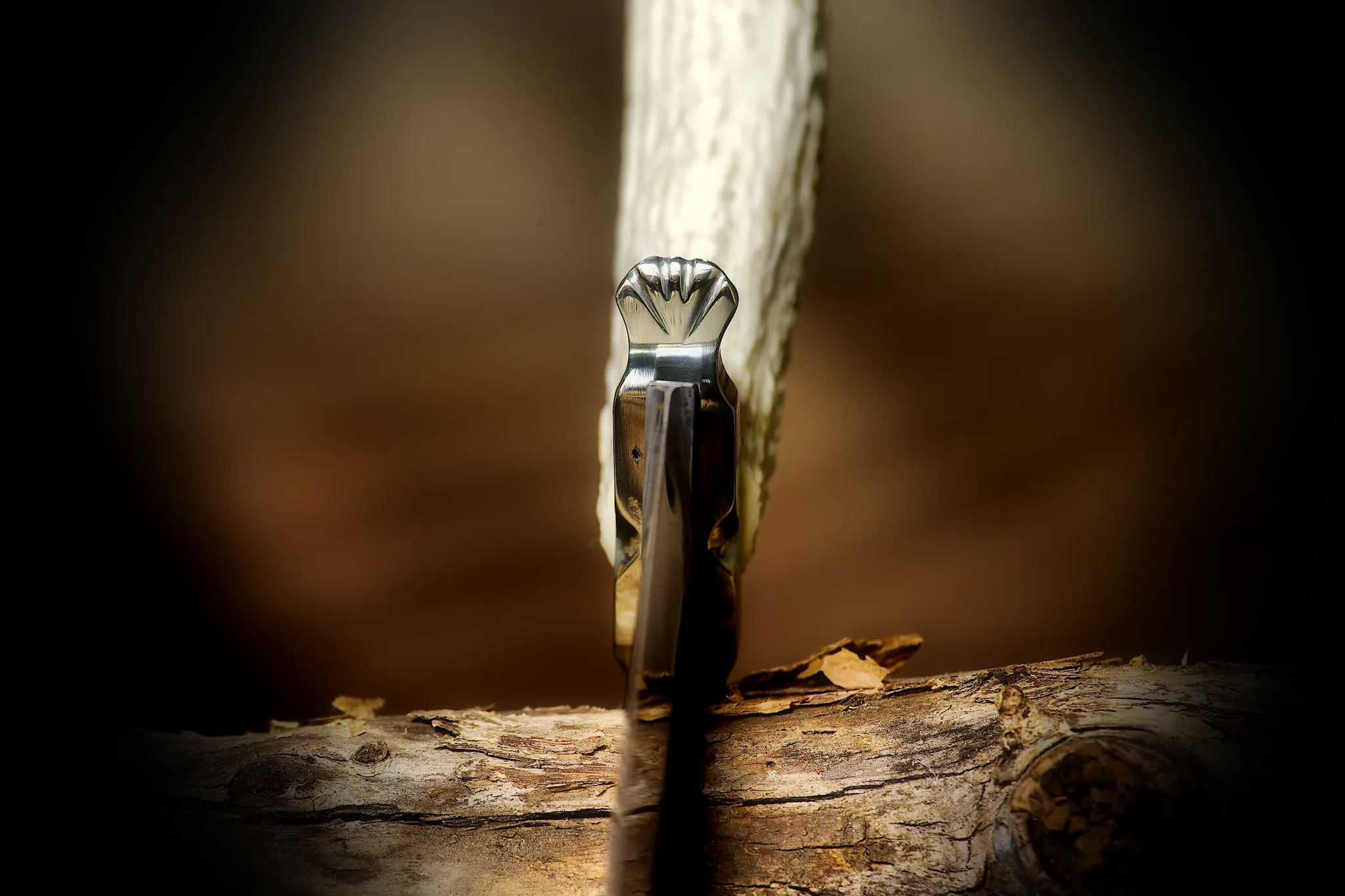 White-Tail | Handcrafted W2 Hunting Knife with Antler Handle - Image 4